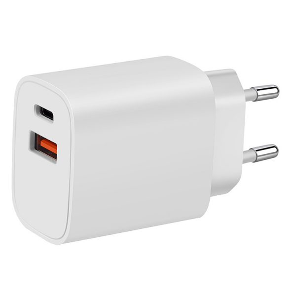 AWELL 20W EU plug dual port PD type c + USB QC3.0 wall charger - Image 4