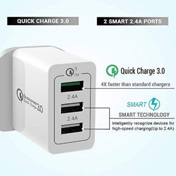 AWELL Qualcomm certified fast usb qc 3.0 wall charger - Image 4
