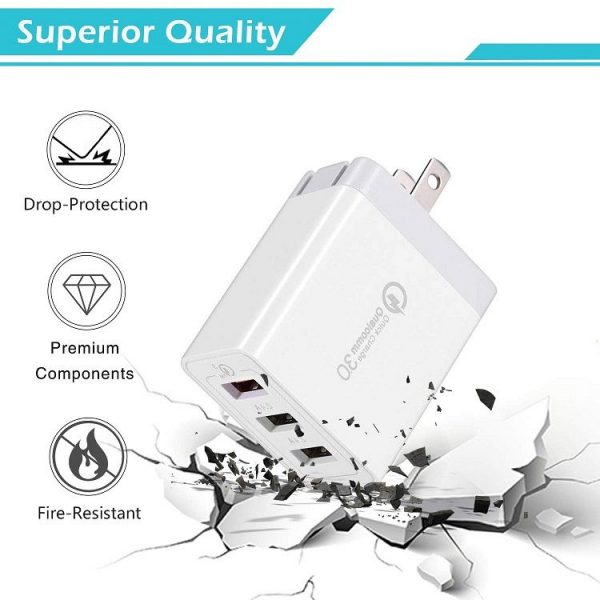 AWELL QC 3.0 USB Charger Dual USB Wall Charger - Image 4