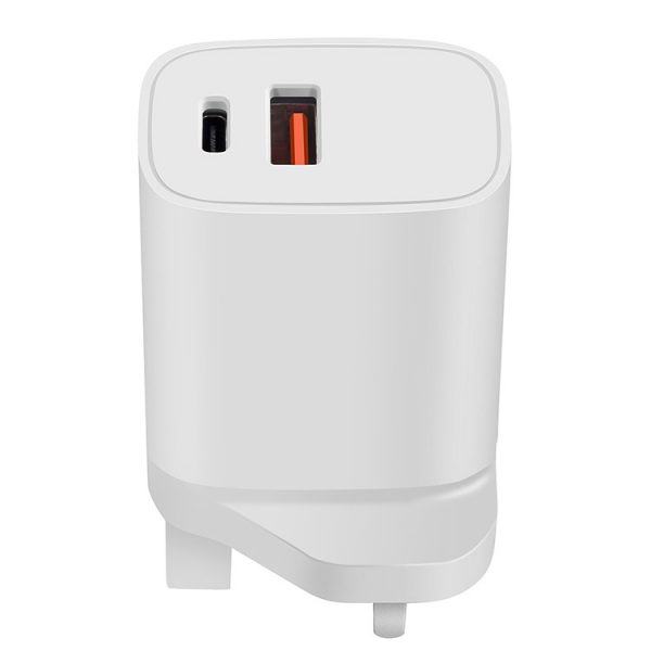 AWELL 20W EU plug dual port PD type c + USB QC3.0 wall charger - Image 3