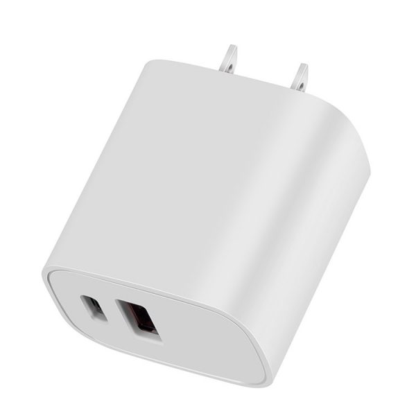 AWELL 20W US plug PD type c fast charger+ USB QC3.0 wall charger - Image 4
