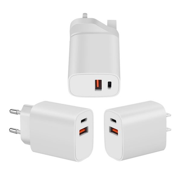 AWELL 20W US plug PD type c fast charger+ USB QC3.0 wall charger - Image 2