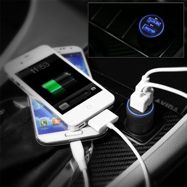 AWELL 2.1A/3.4A wholesale low price usb car charger adapter - Image 2