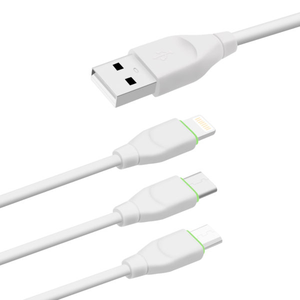 AWELL TPE 3 in 1 cable for iphone, micro type c - Image 7