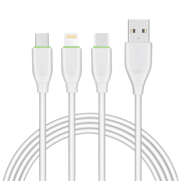 AWELL TPE 3 in 1 cable for iphone, micro type c - Image 5